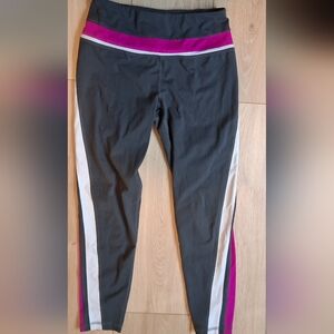 DSG Charcoal and Magenta Kids Leggings